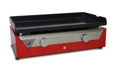 Plancha Gaz Acier Laminé au Carbone RAINBOW RED