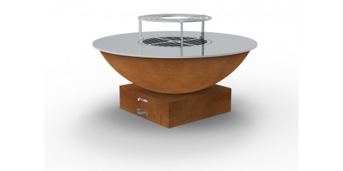 Brasero barbecue corten steel - plate ground steel Saturn S - 100cm