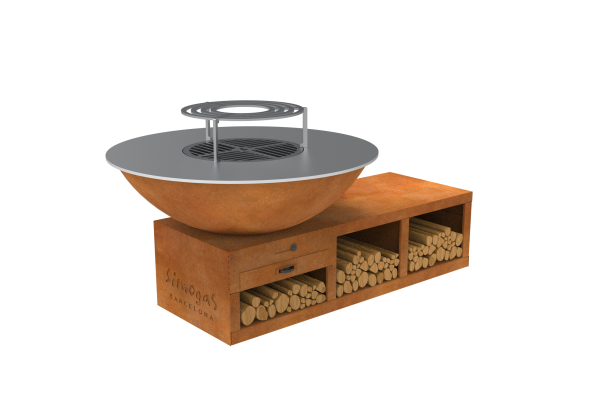 Brasero barbecue corten...