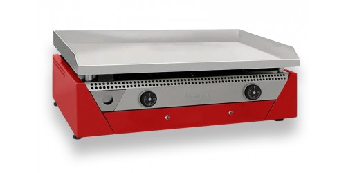 Plancha eléctrica cromo duro RAINBOW Rojo 70cm