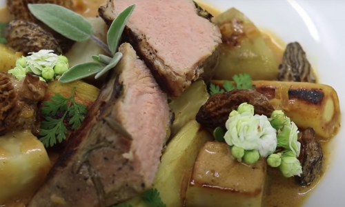 Recette du quasi de veau cuisson basse température, sauce aux morilles