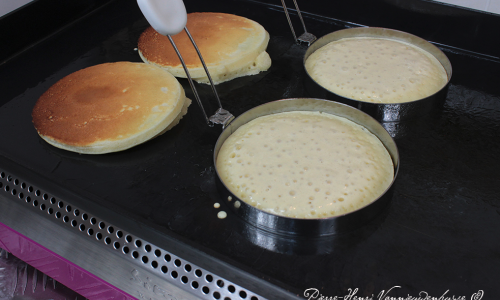 Recette des pancakes à la plancha de Chefounet, trois recettes.